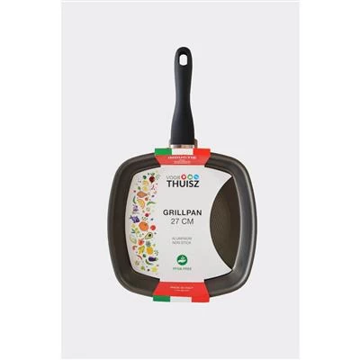 Thuisz Como Grillpan Ø27 Cm Inductie (voor Alle Warmtebronnen) 4 Thuisz Como Grillpan Ø27 Cm Inductie (voor Alle Warmtebronnen) - Afbeelding 2