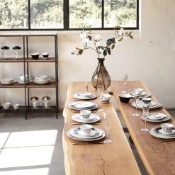 Dutch Rose Amsterdam Loft Dinerbord Plat 26 Cm Wit Glitter -NL-Keuken Koning 101 0338 3 1 1