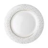 Dutch Rose Amsterdam Loft Dinerbord Plat 26 Cm Wit Glitter