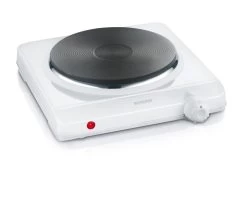 Severin Enkele Kookplaat 1500 W Wit KP 1091