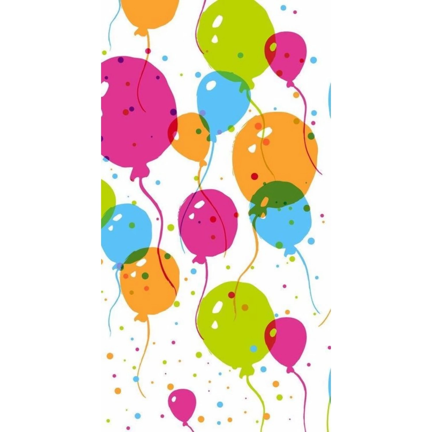 DUNI Tafellaken Splash Balloons 120x180 Cm 4 DUNI Tafellaken Splash Balloons 120x180 Cm - Afbeelding 2