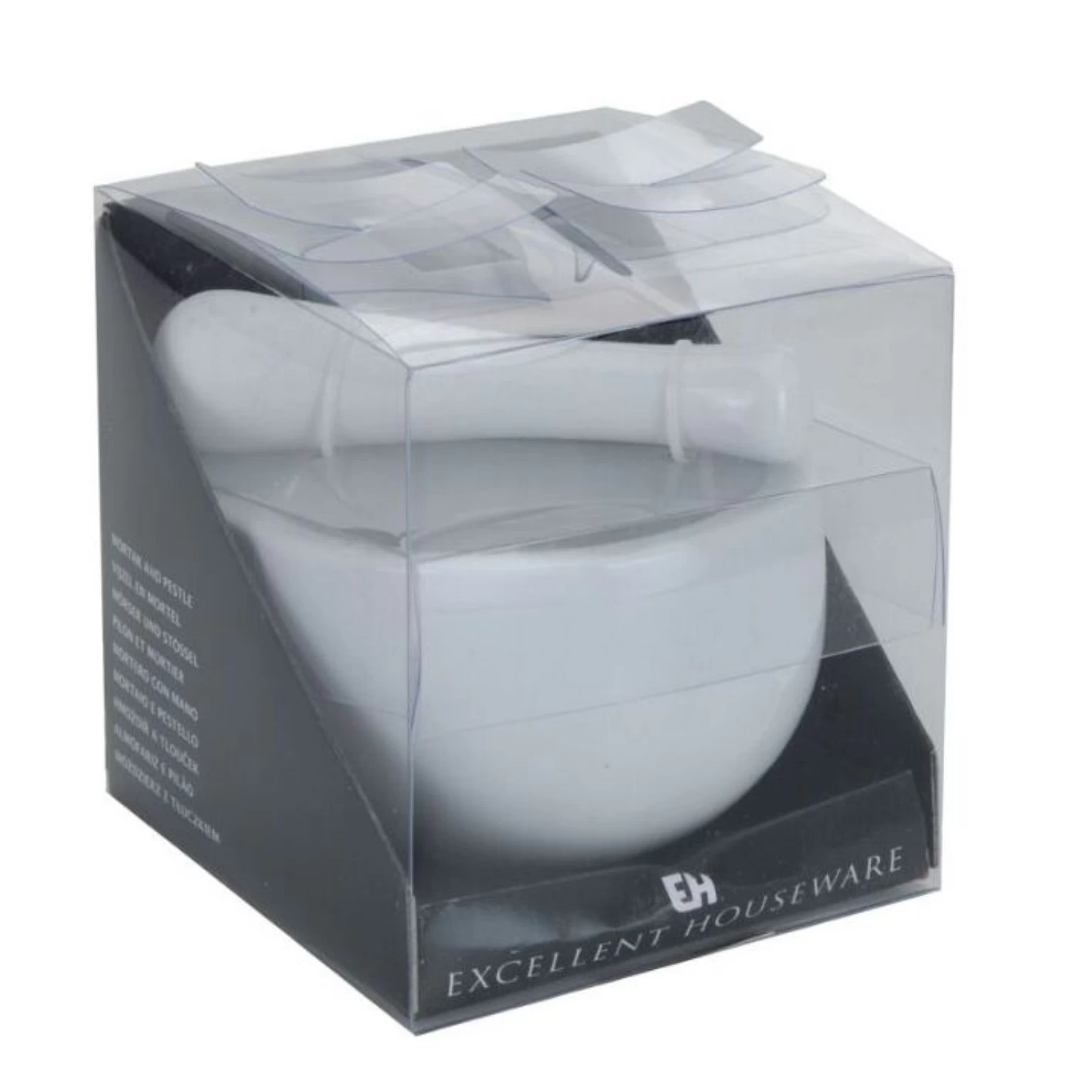 Excellent Houseware Vijzel Porselein Wit 4 Excellent Houseware Vijzel Porselein Wit - Afbeelding 2