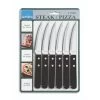 Amefa Pizza Steakmessen 6 Stuks Zwart