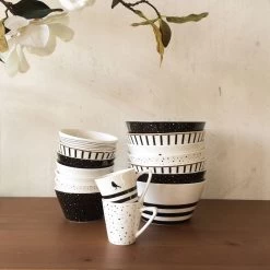 Dutch Rose Amsterdam Loft Kom 14 Cm Wit Streep Zwart -NL-Keuken Koning 101 5756 2 1