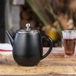 Bredemeijer Theepot 1,1L Duet Eva Mat Zwart -NL-Keuken Koning 101 5861 5 1