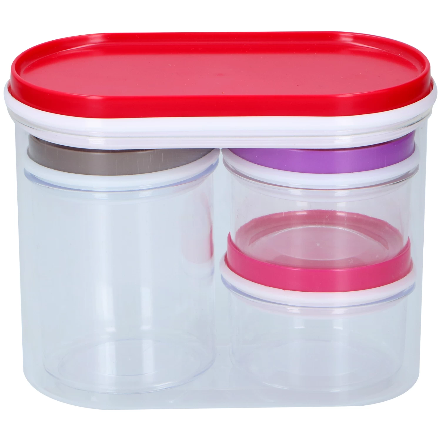 Alpina Opbergdozen 4 Stuks Transparant 3 Alpina Opbergdozen 4 Stuks Transparant