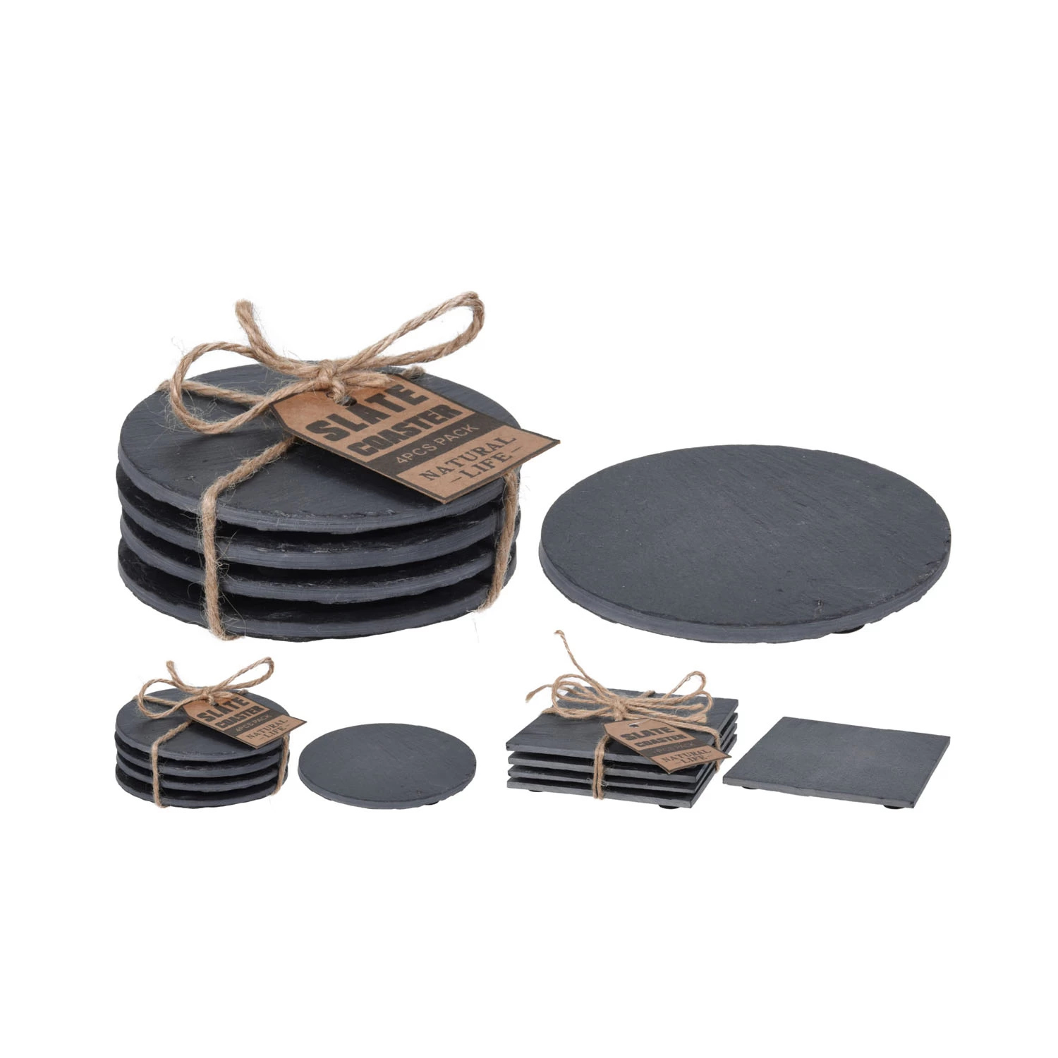 Onderzetters Leisteen Set A 4 3 Onderzetters Leisteen Set A 4