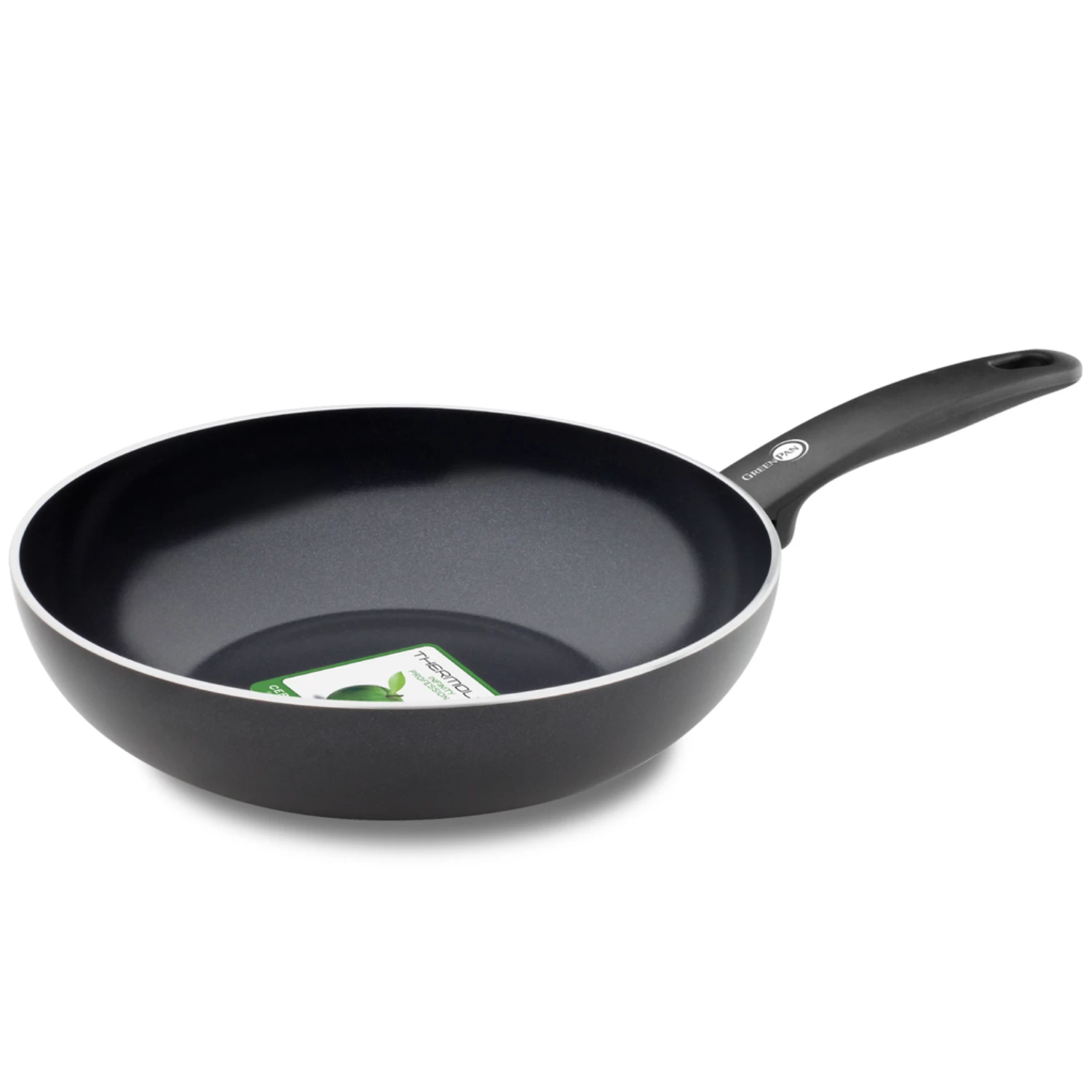 GreenPan Cambridge Black Wokpan Ø28 Cm (voor Alle Warmtebronnen) 3 GreenPan Cambridge Black Wokpan Ø28 Cm (voor Alle Warmtebronnen)
