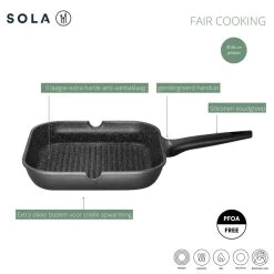 Sola Fair Cooking Grillpan 28 Cm -NL-Keuken Koning 101 9171 4 1