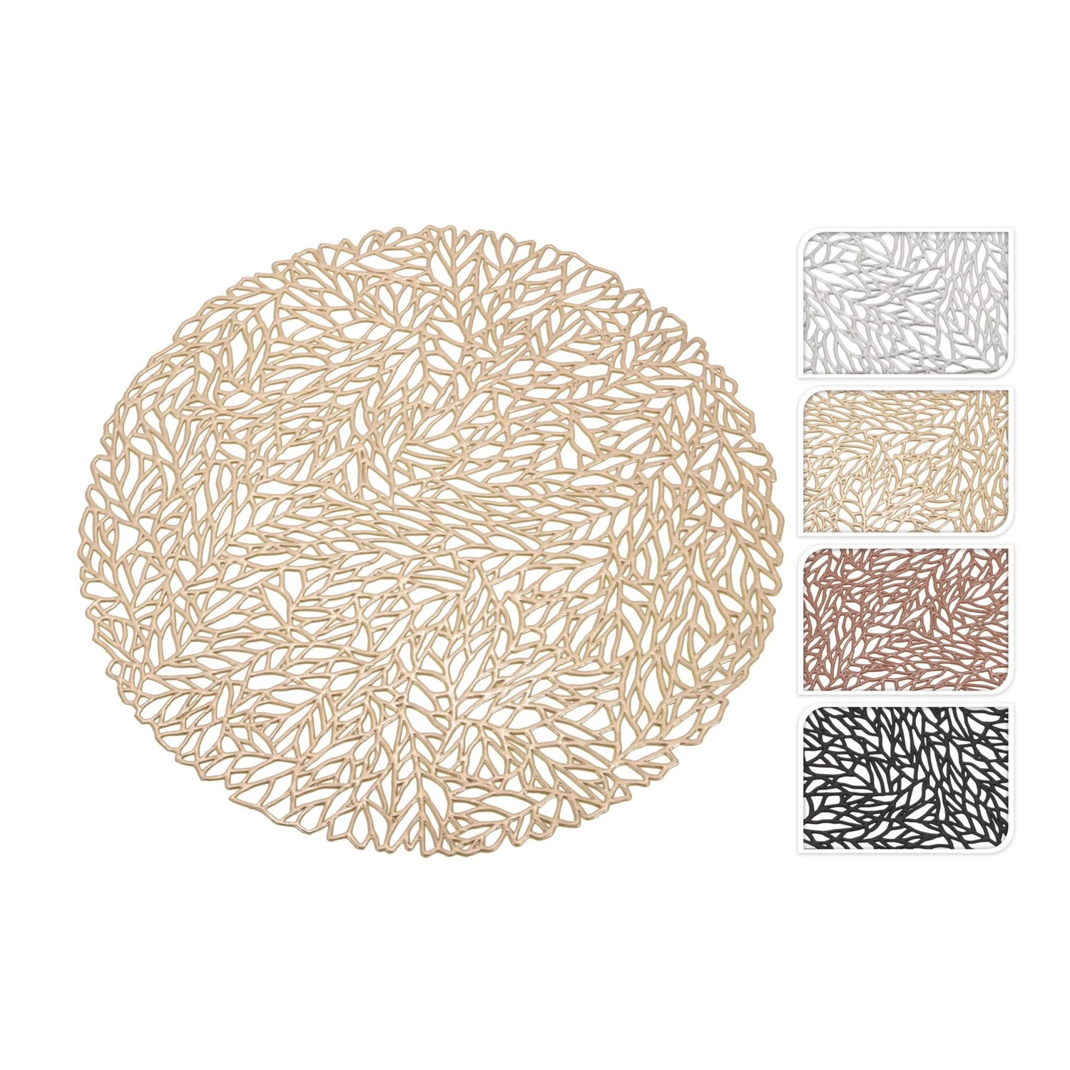 Placemat 35Cm Rond 4Ass Kleur 3 Placemat 35Cm Rond 4Ass Kleur