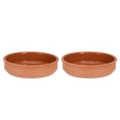 Excellent Houseware Tapasschalen Terracotta 2 Stuks