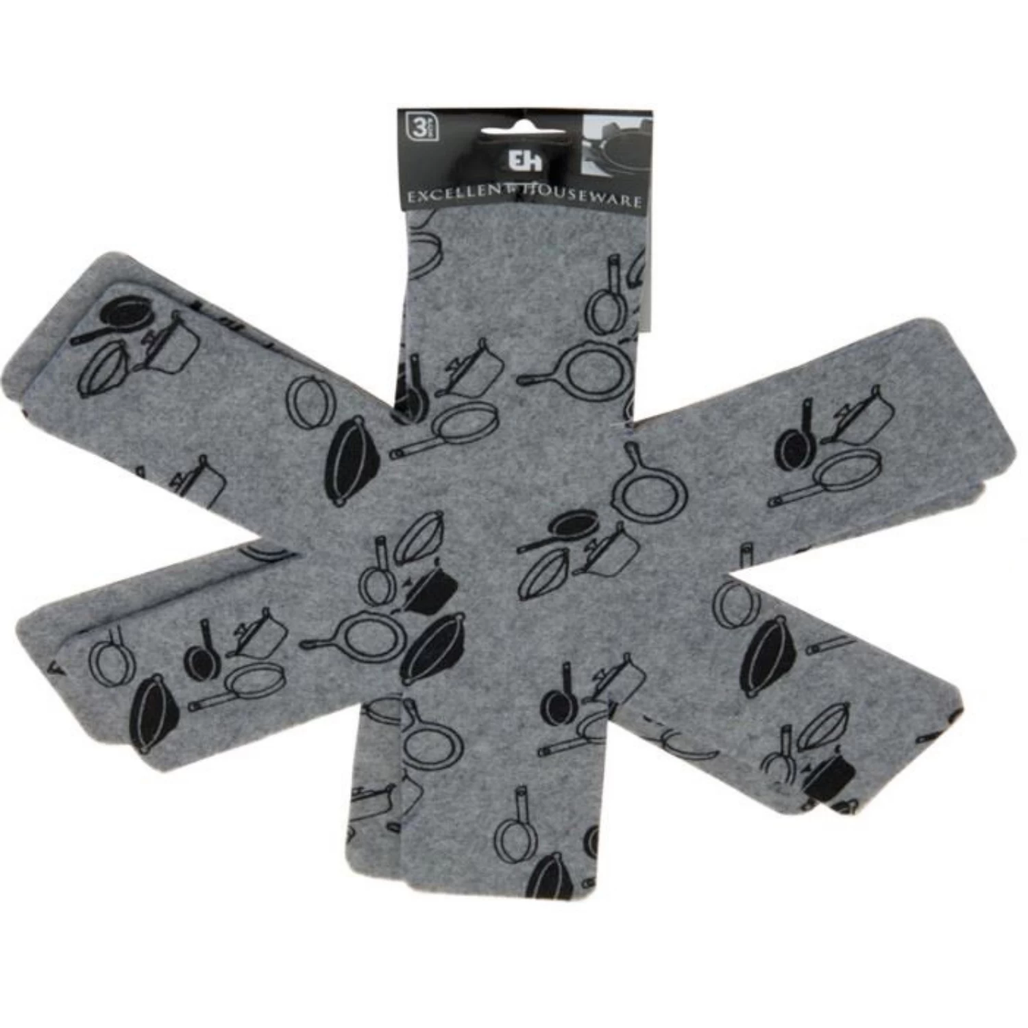 Excellent Houseware Panbeschermers Ø38 Cm 3 Stuks 3 Excellent Houseware Panbeschermers Ø38 Cm 3 Stuks