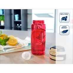 Leifheit 3263 Tritan Bottle Flip 550 ML Rood -NL-Keuken Koning 102 1933 5 1