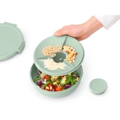 Brabantia Make En Take Salade Lunchkom 1,3 Liter Jade Groen -NL-Keuken Koning 102 6382 4 1