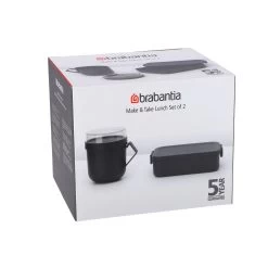 Brabantia Make En Take Lunchset 2 Delig Dark Grey