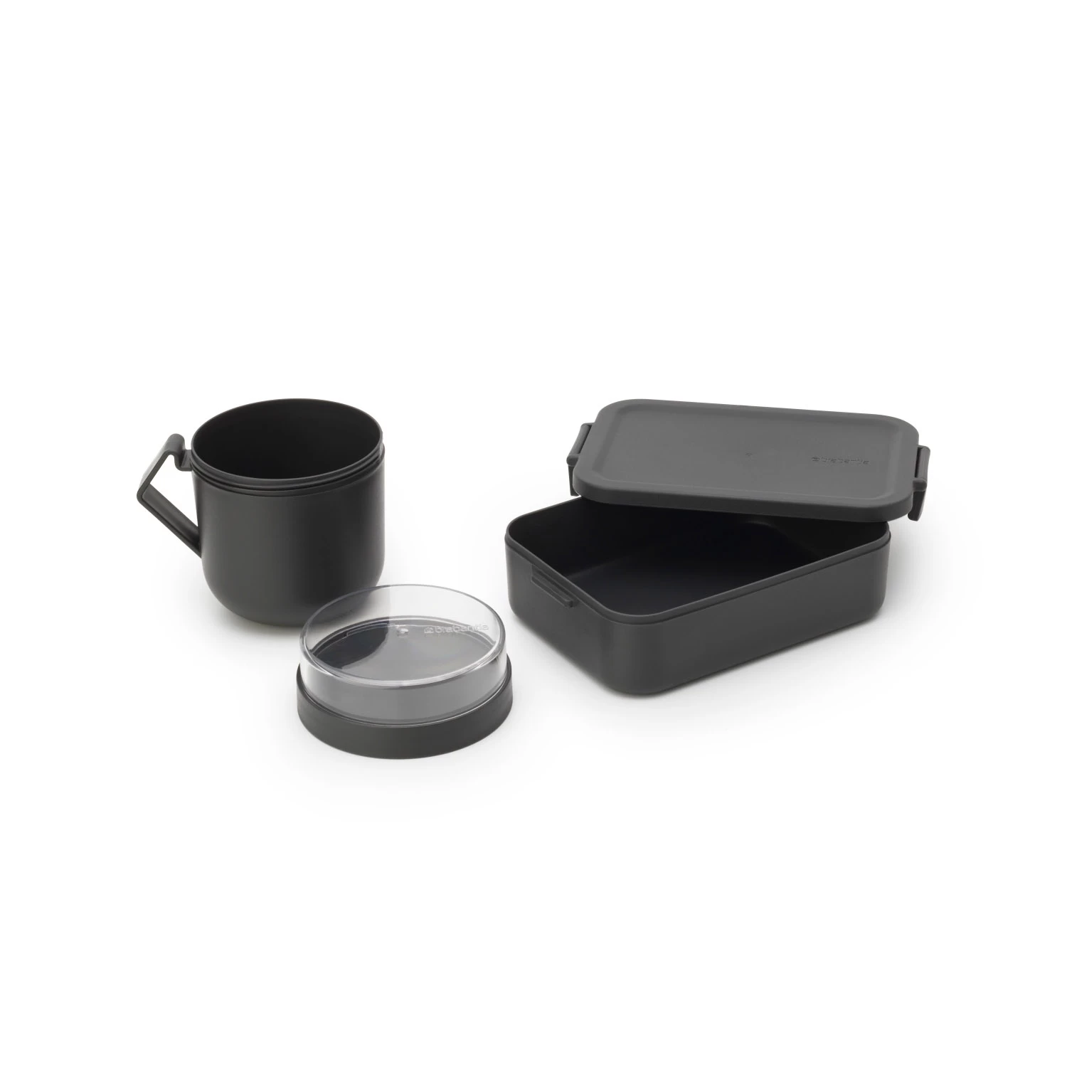 Brabantia Make En Take Lunchset 2 Delig Dark Grey 4 Brabantia Make En Take Lunchset 2 Delig Dark Grey - Afbeelding 2