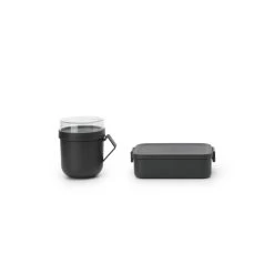 Brabantia Make En Take Lunchset 2 Delig Dark Grey 9 Brabantia Make En Take Lunchset 2 Delig Dark Grey -NL-Keuken Koning 102 6665 3 1 1