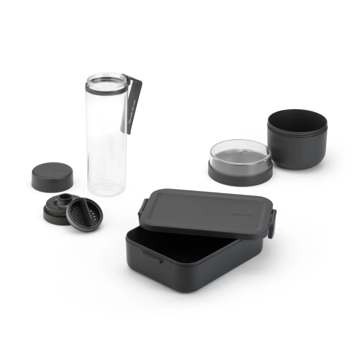 Brabantia Make En Take Ontbijt En Lunchset Dark Grey 3 Brabantia Make En Take Ontbijt En Lunchset Dark Grey