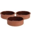 Excellent Houseware Tapasschalen Terracotta3 Stuks