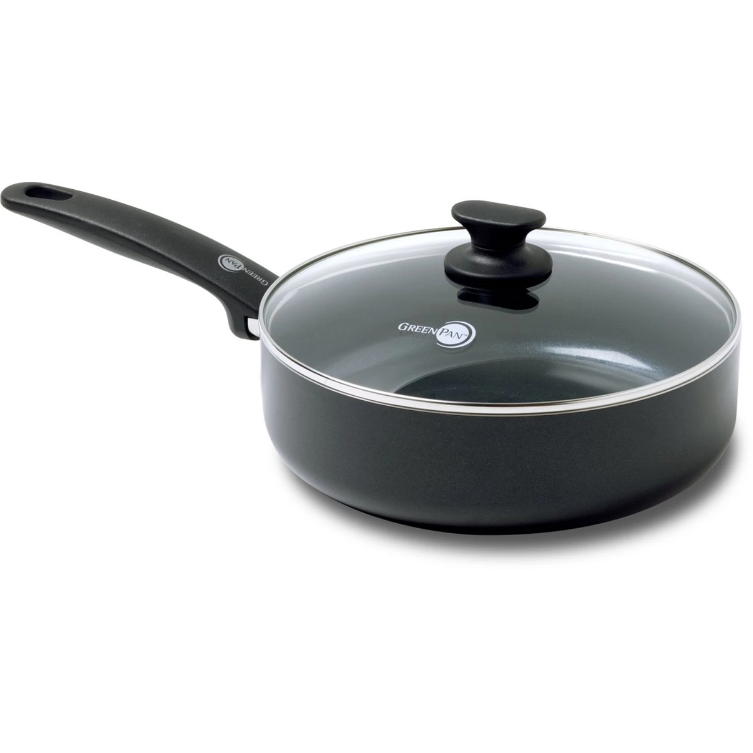 GreenPan Cambridge Black Hapjespan Met Deksel Ø24 Cm 3 GreenPan Cambridge Black Hapjespan Met Deksel Ø24 Cm