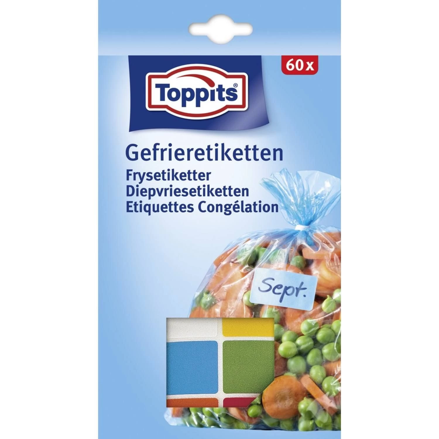 Toppits Diepvriesetiketten 60 Stuks 2 Toppits Diepvriesetiketten 60 Stuks