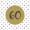Servetten 60th Birthday 33x33 Cm 1 Servetten 60th Birthday 33x33 Cm -NL-Keuken Koning 105 1320 1