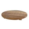 Dienblad Wout S Naturel Rond Recycle Hout 30 X30x3,5cm