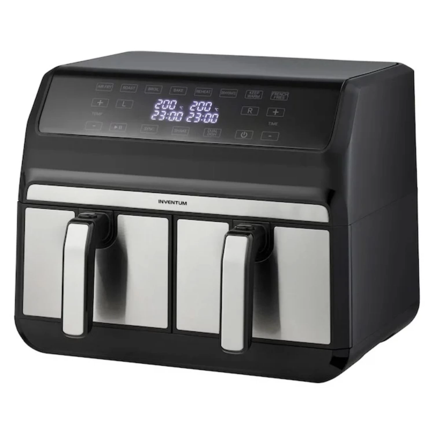 Inventum Hetelucht Friteuse Dubbel 2x 4 L Rvs/ Zwart 1700W 3 Inventum Hetelucht Friteuse Dubbel 2x 4 L Rvs/ Zwart 1700W