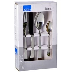 Amefa Bestekset Juno 24 Delig -NL-Keuken Koning 3e4387b1f7a1b4fc0f68b42958820f06