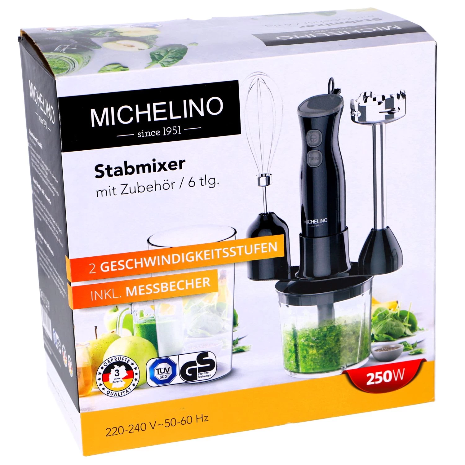 Staafmixer Set 6 Delig 250W 4 Staafmixer Set 6 Delig 250W - Afbeelding 2
