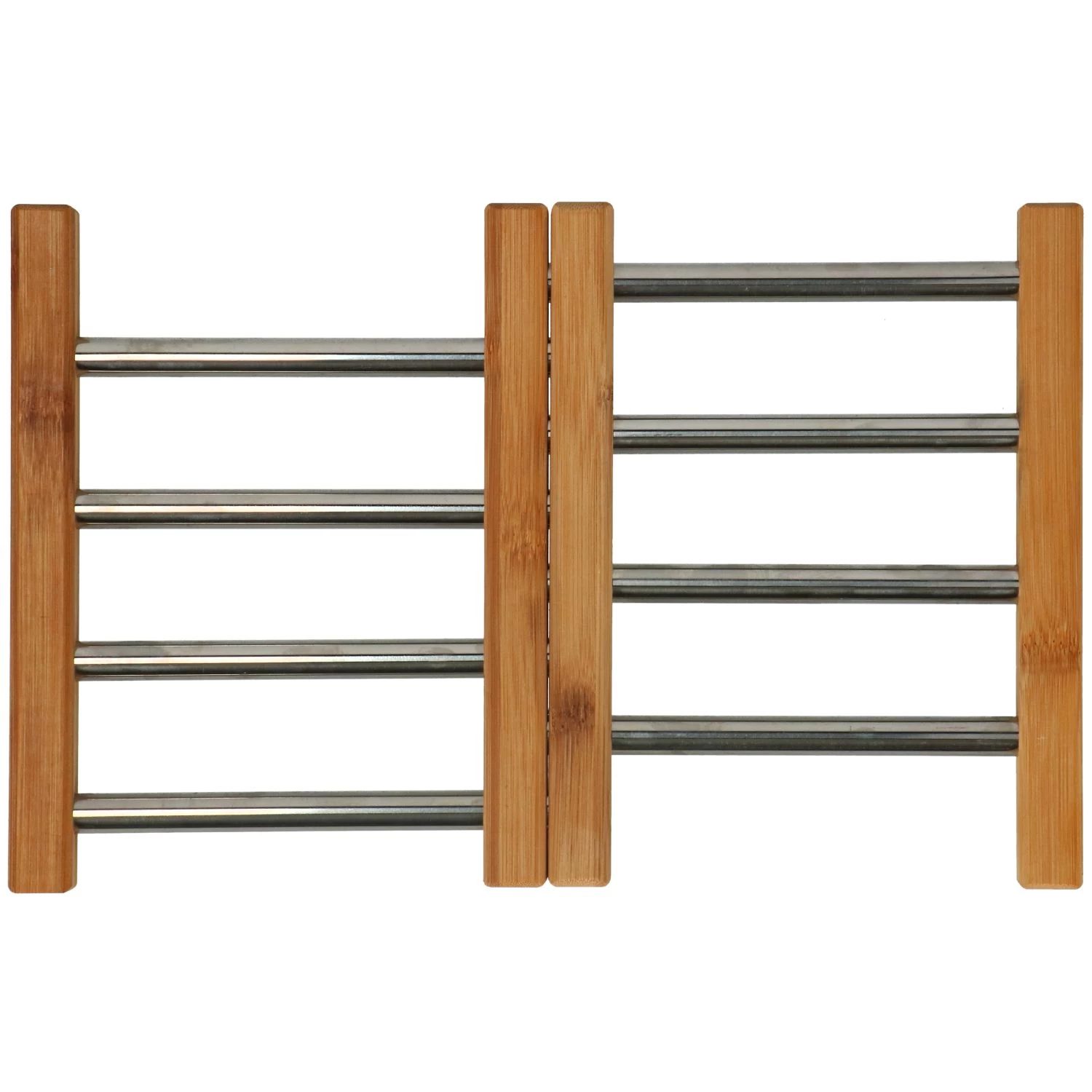 Onderzetter RVS Met Bamboe 21,5 X 22 Cm 5 Onderzetter RVS Met Bamboe 21,5 X 22 Cm - Afbeelding 4