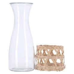 Merkloos Karaf Met Rattan 1200 Ml -NL-Keuken Koning a391ba30b11e39a9bbeb54317aad0004