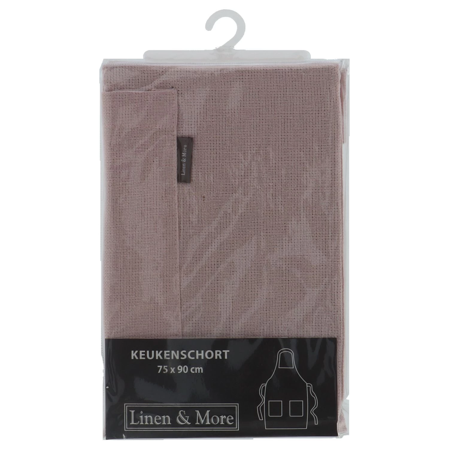 Linen & More Keukenshort Indi Light Pink 75 X 90 Cm 6 Linen & More Keukenshort Indi Light Pink 75 X 90 Cm - Afbeelding 4